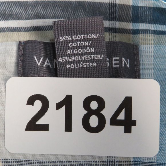 Van Heusen* Men's Short Sleeve Button Down Curved Hem Pocket Shirt~ Size S/P - Picture 4 of 11